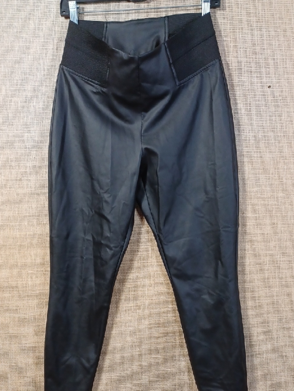 Simply Vera Vera Wang Black Faux Leather Leggings